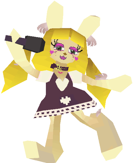 Bunny with a microphone.