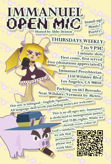 Cutesy poster echoing the text information above.